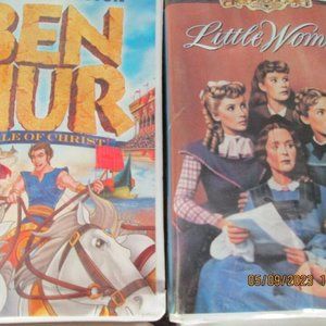 VHS TAPES.  BEN HUR, LITTLE WOMEN